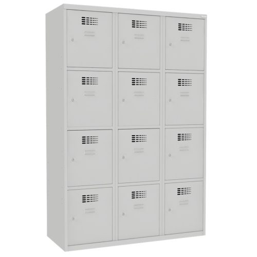 Sus 434 W értékmegőrző/csomagmegőrző szekrény (12 rekesz,lábazaton álló)