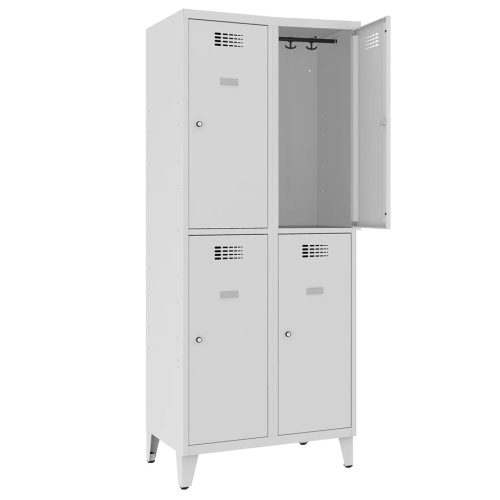 Sus 422 Wn rövidajtós öltözőszekrény (4 ajtós, lábakon álló)