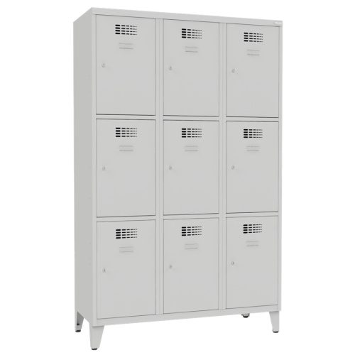 Sus 433 Wn értékmegőrző/csomagmegőrző szekrény (9 rekesz,lábakon álló)