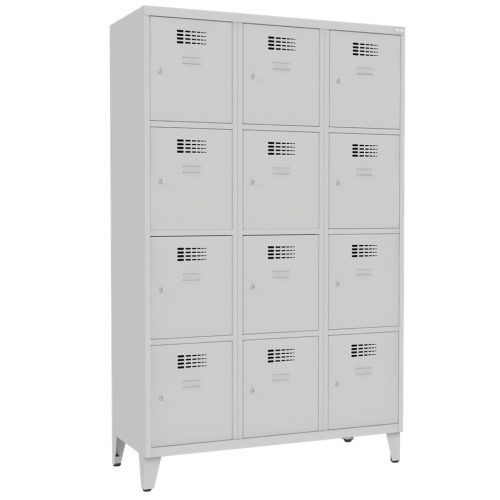 Sus 434 Wn értékmegőrző/csomagmegőrző szekrény (12 rekesz,lábakon álló)