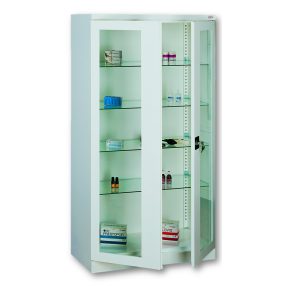 Üvegajtós orvosi szekrények/műszerszekrények